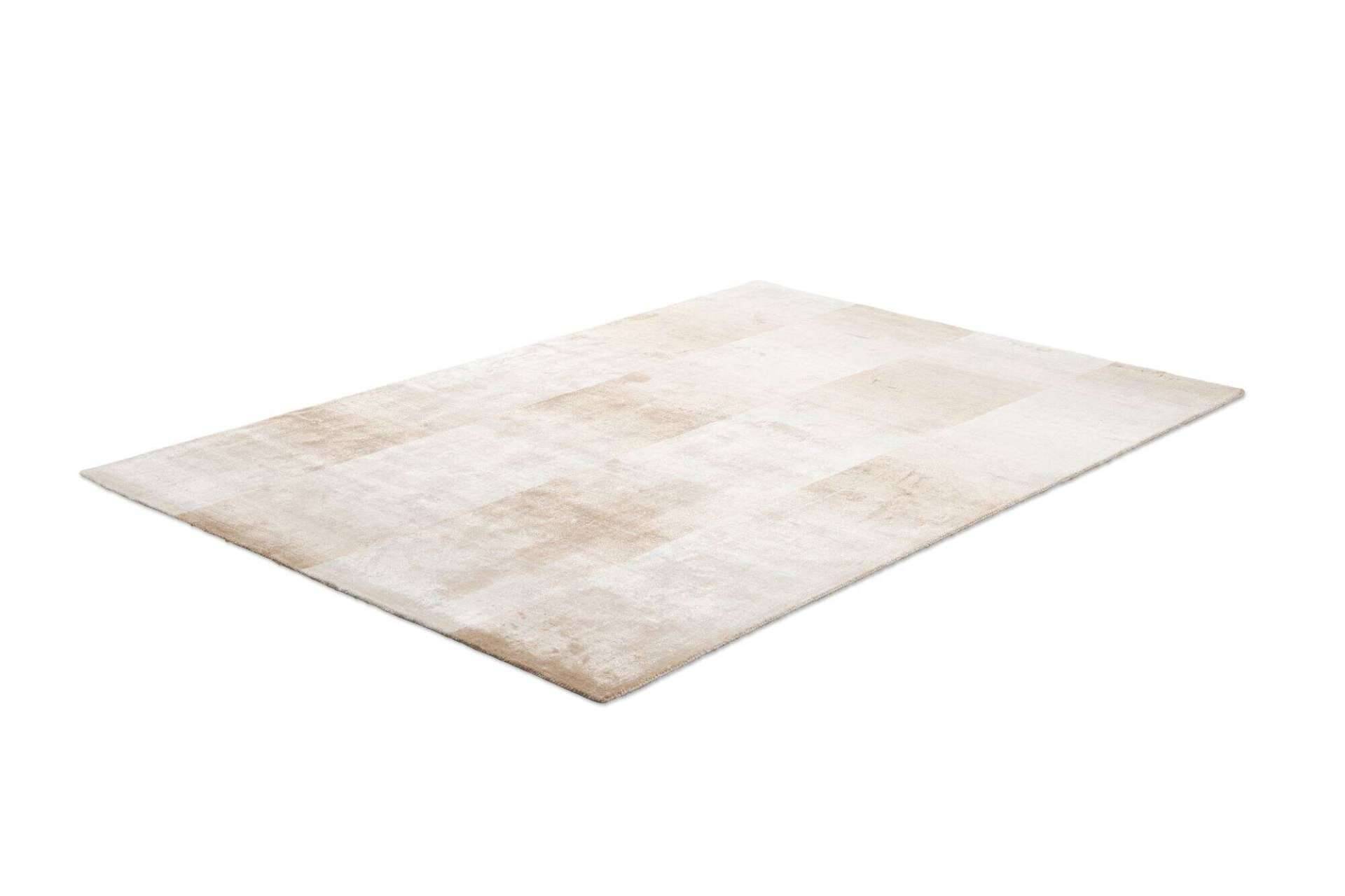 Design Teppich 160x230cm Palmyra Handgearbeitet Viskose beige – Bild 2