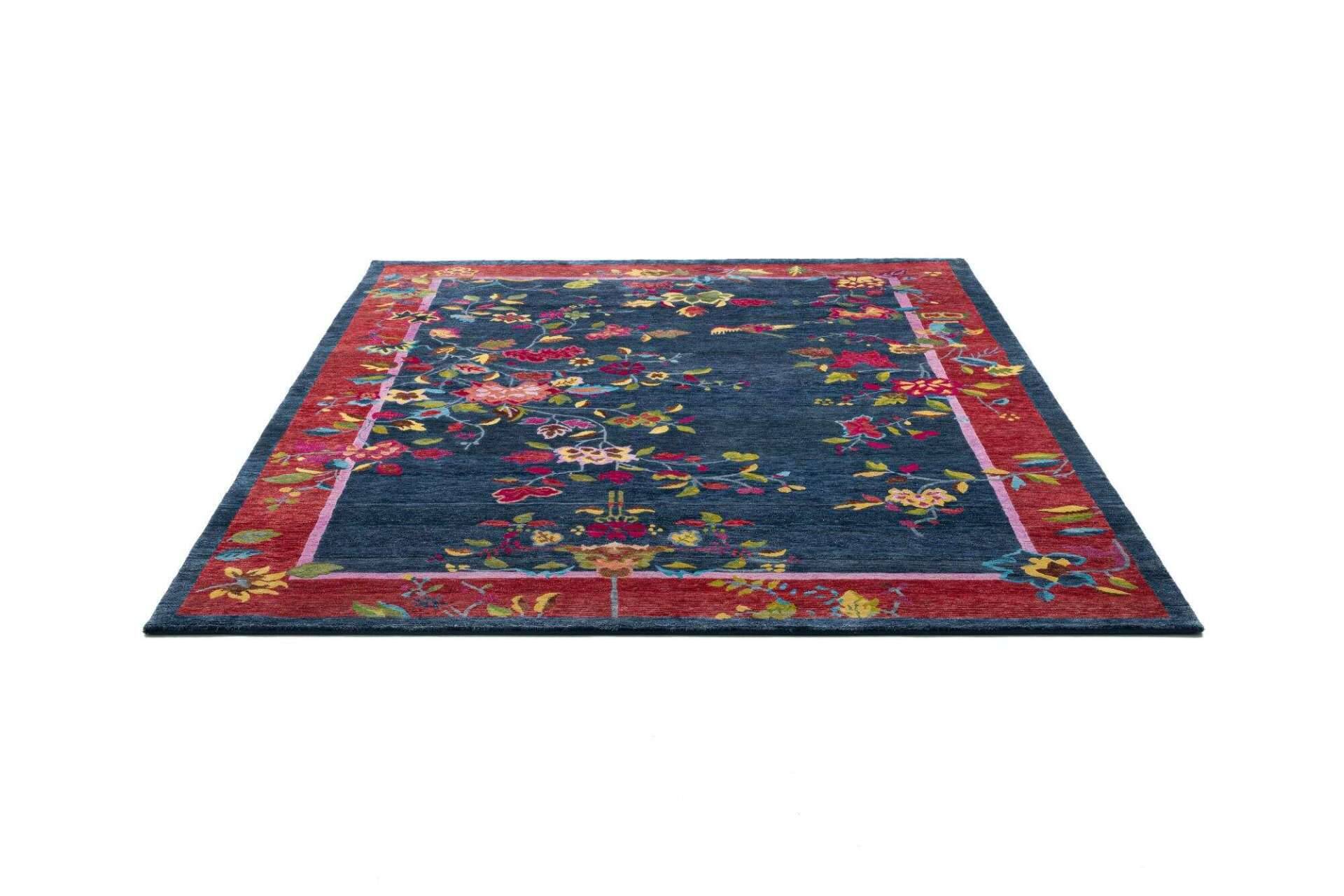 Nepal Teppich The Chinese ca 200x300 cm Teppich blau – Bild 7