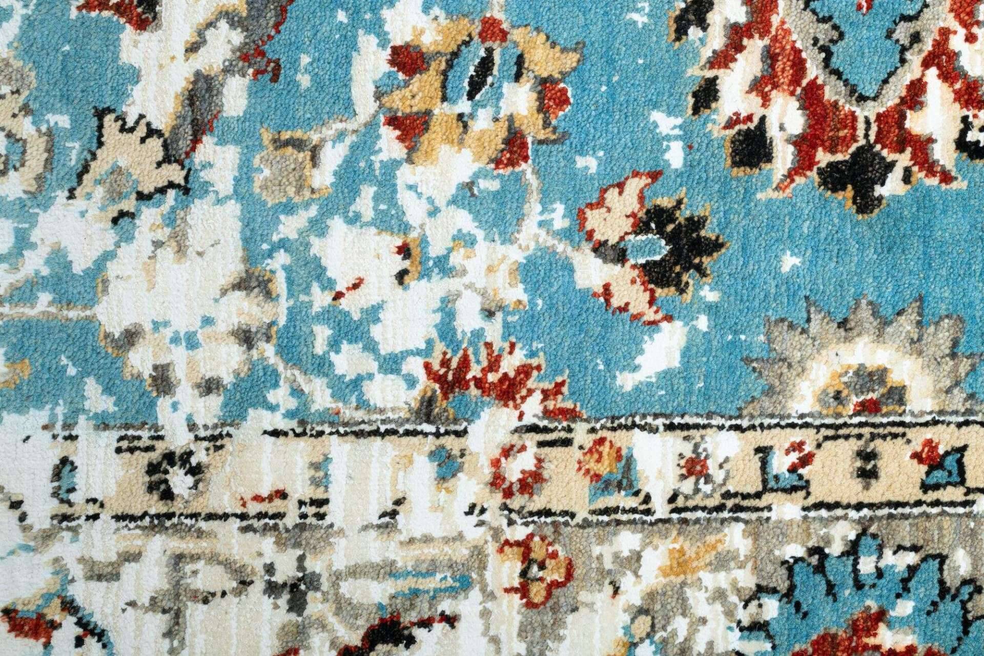 Artemshah Orient Vintage Teppich 182x274 cm türkis bunt – Bild 2