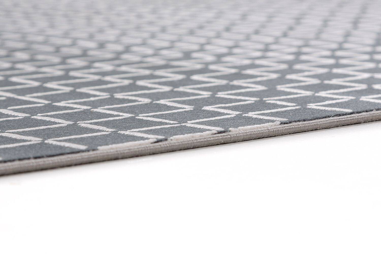 Schöner Wohnen Teppich Magic 6104-221 Flachgewebe anthrazit – Bild 4