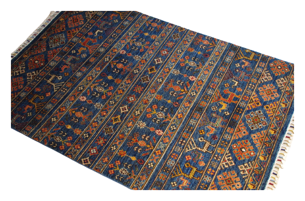 Kandashah Ziegler-Teppich ca: 106 x 153 cm Hochwertiger Teppich aus Pakistan – Bild 4