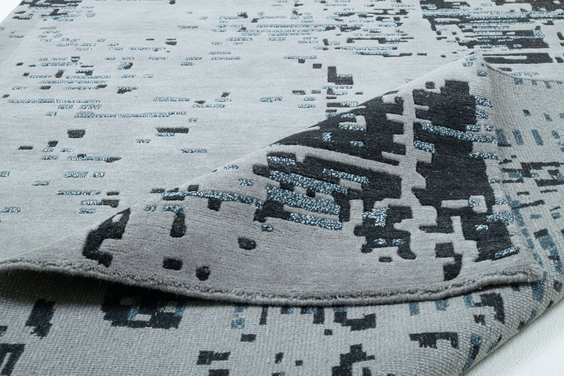 Moderner Designteppich Maringa Handgeknüpft Wunschmaß – Bild 5