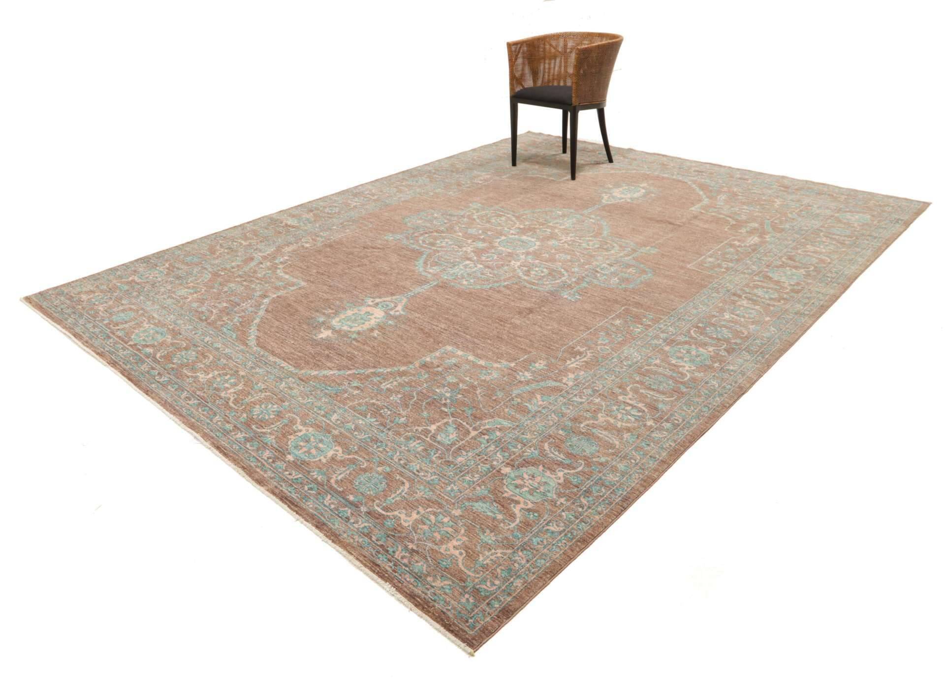 Ziegler Teppich Legend 278x369cm Orientteppich grün Handgeknüpft – Bild 3