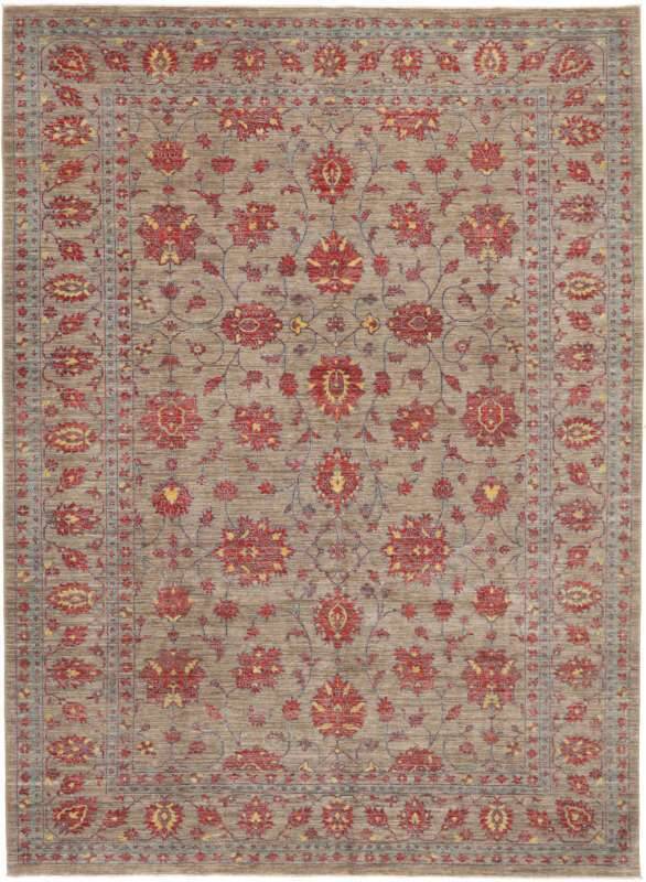 Ziegler Teppich 250x346 cm Orientteppich braun Handgeknüpft Wolle