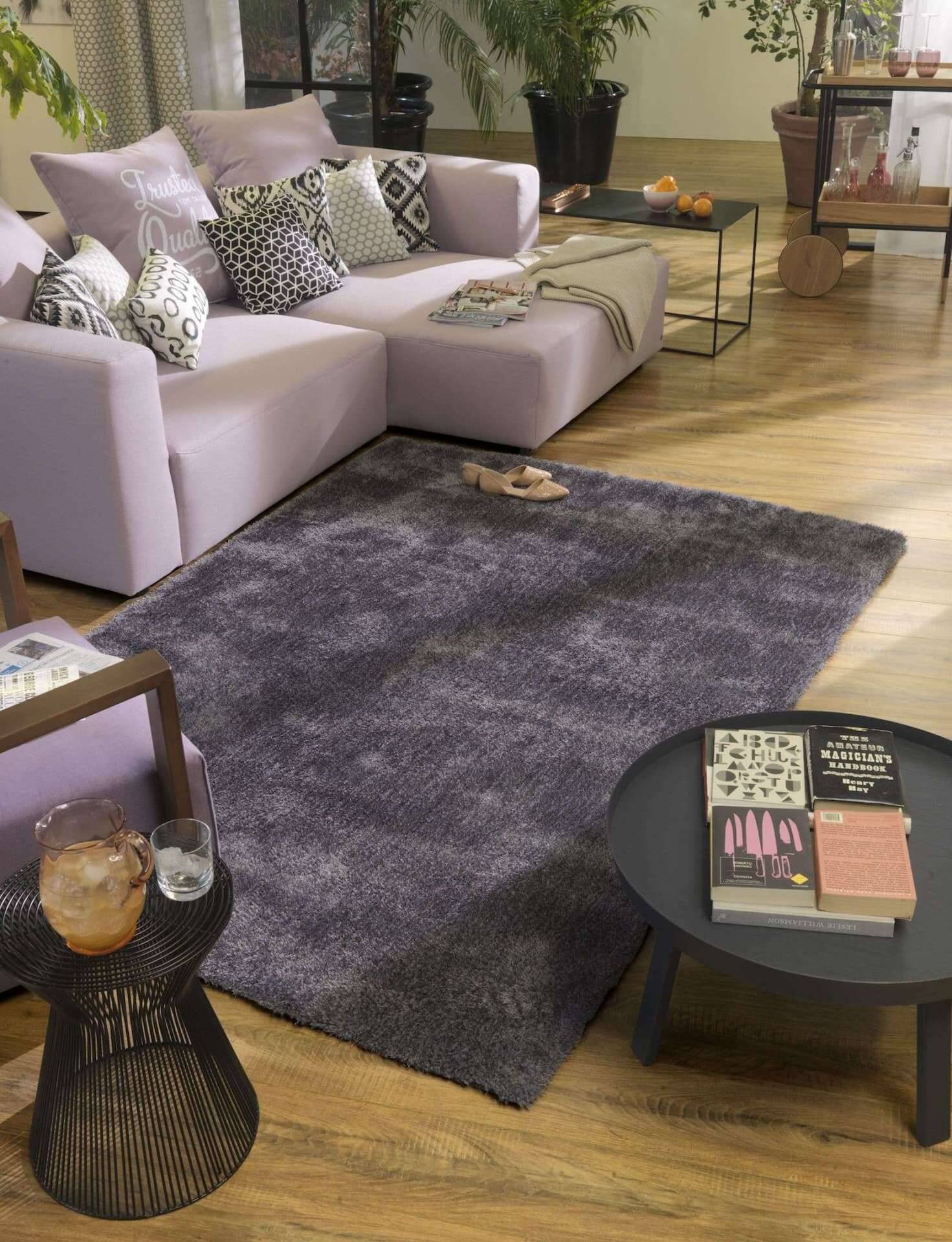 Soft uni anthrazit Kuschelteppich Teppich Uni – Bild 7