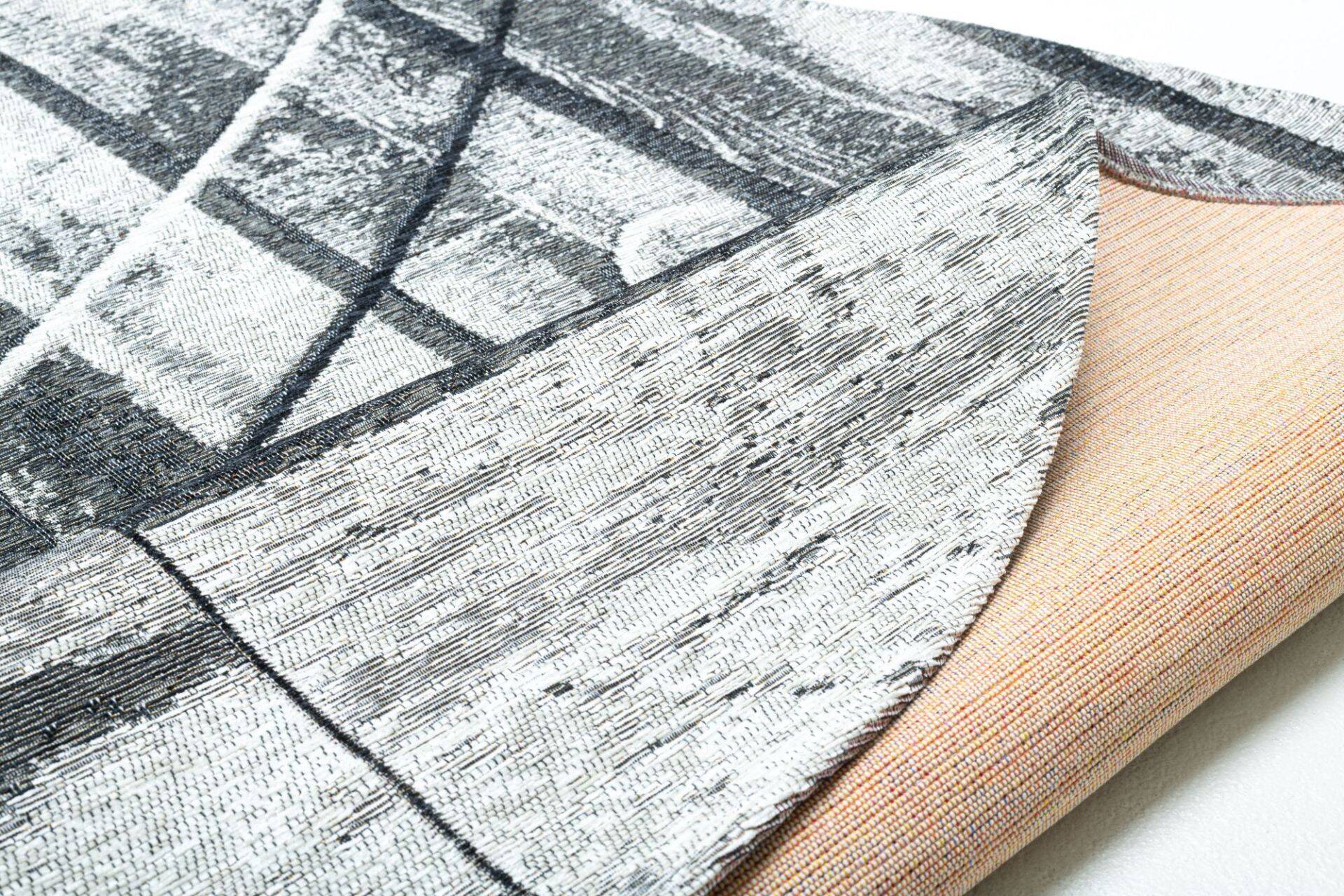 Sansibar Flachgewebe Design Teppich Keitum Rund – Bild 4