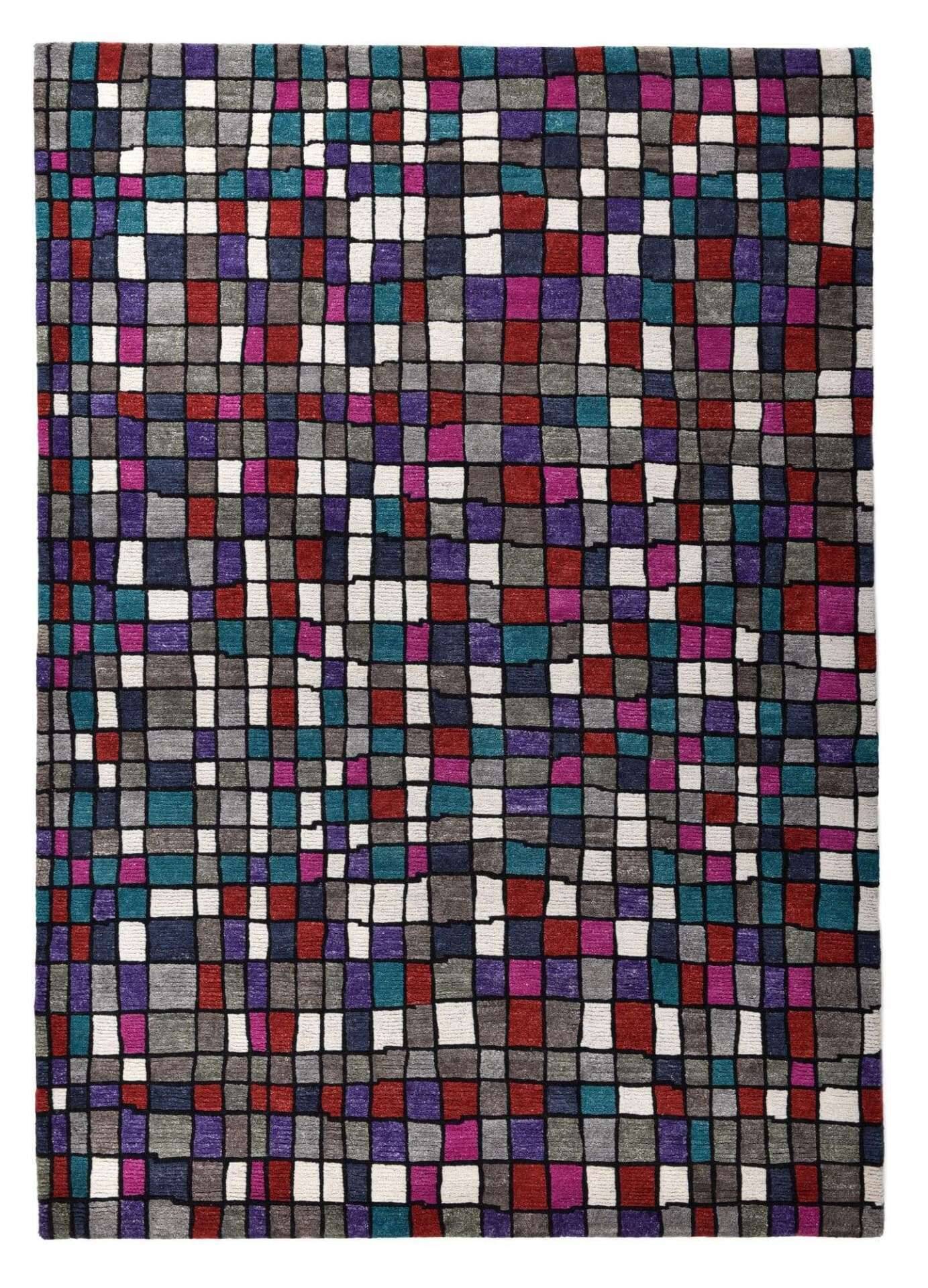 Sangri Nepal Teppich Design R1570 multicolor – Bild 1