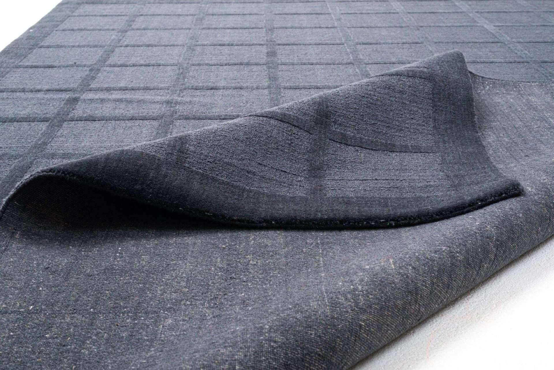 Trend Teppich Taimur 160x230cm Handgearbeitet Schurwolle blau – Bild 3