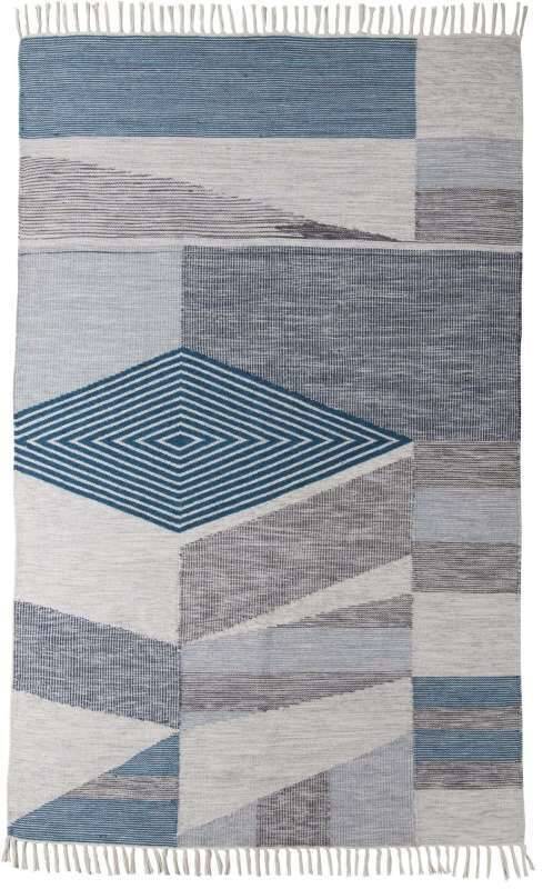 Kelim Teppich Modern Handgewebt Naturteppich