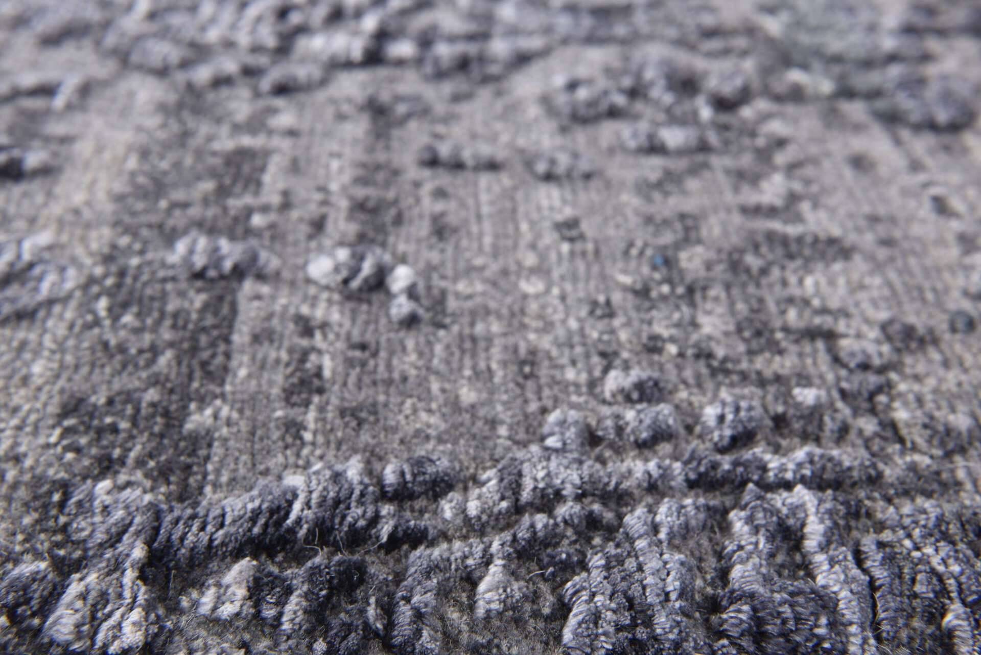 Nepal Teppich Jabu Silk 60 grau im Wunschmaß – Bild 4