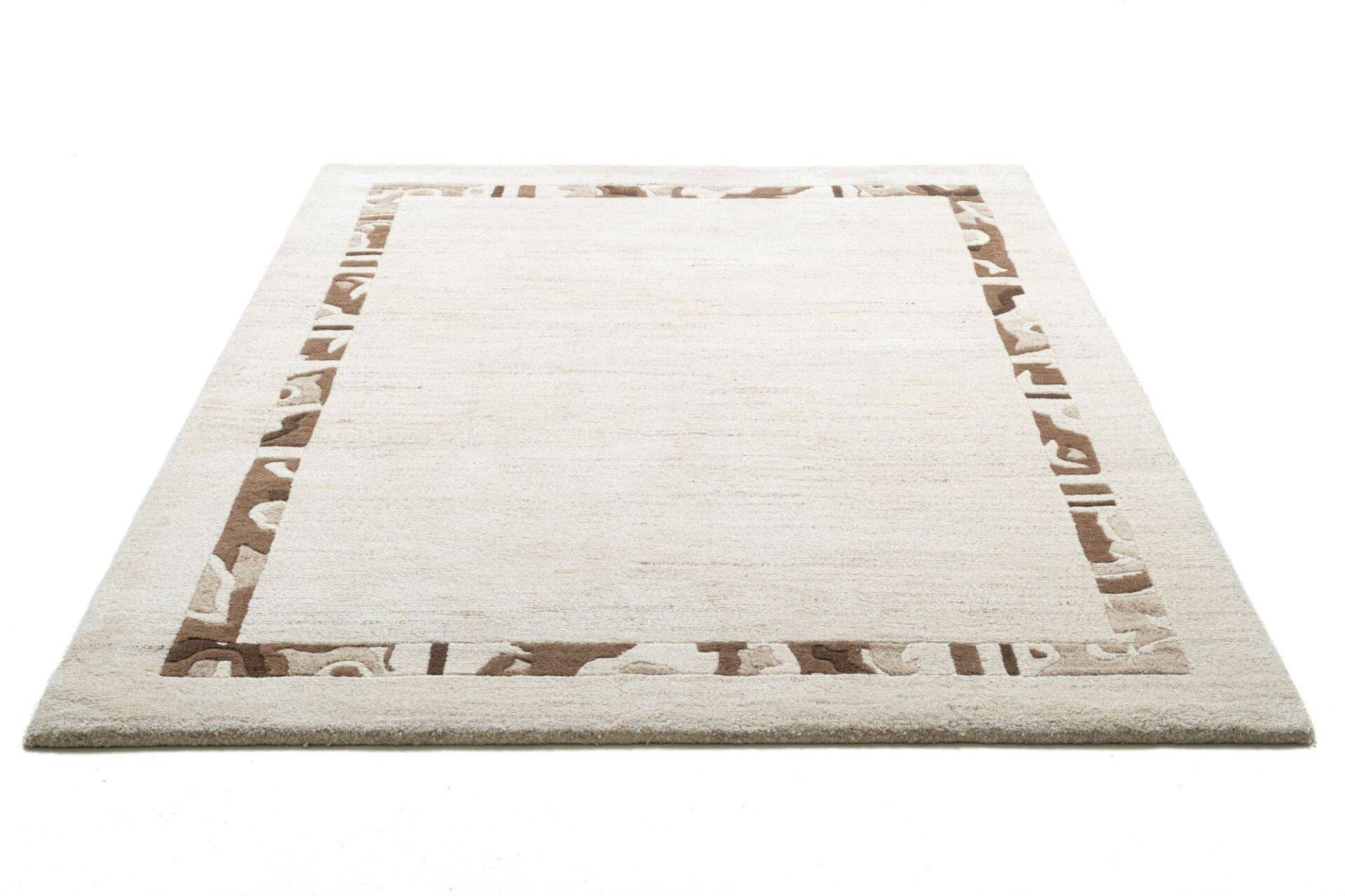 Naturteppich Cologne Silk Handgeknüpft beige 160x230cm – Bild 7