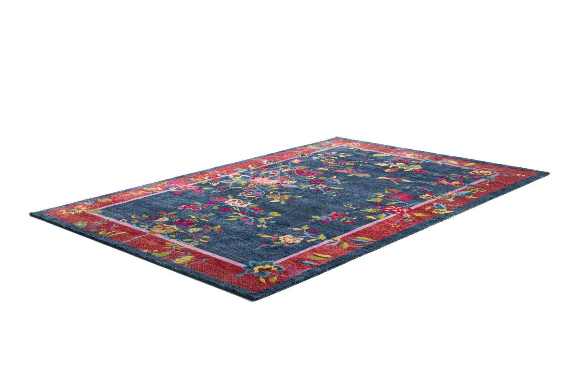 Nepal Teppich The Chinese ca 200x300 cm Teppich blau – Bild 5