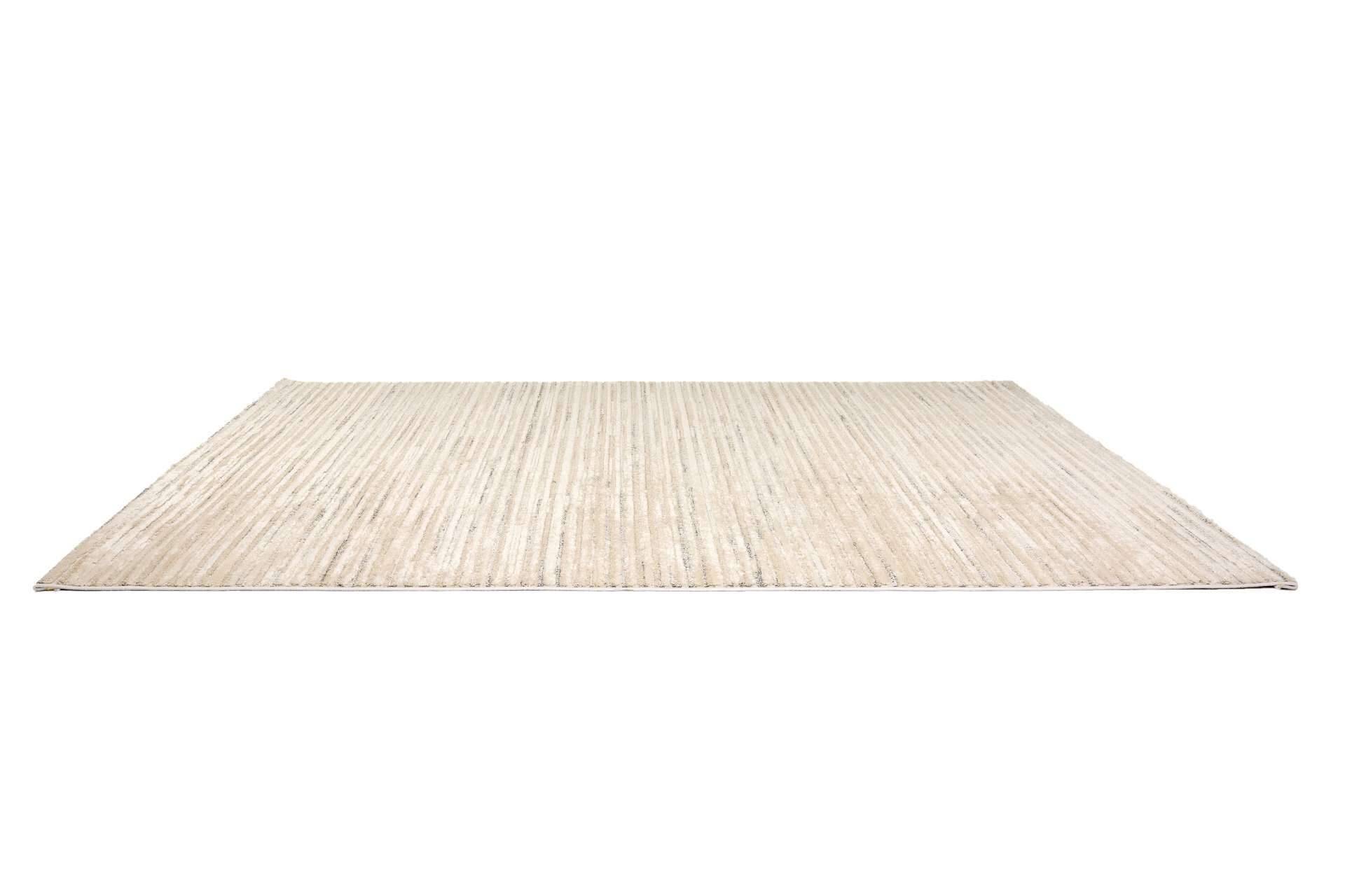 Wohnteppich Lou D.253 C. 003 Streifen creme-grau – Bild 8