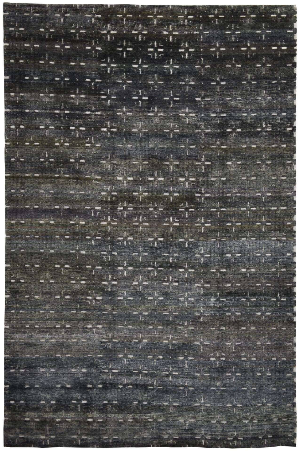 Teppich Design Sumak Spezial Handgeknüpft Seide grün 161x231 cm – Bild 1