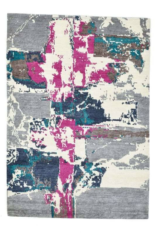 Handgeknüpfter Teppich Sangri Nepal Design C4332 Wunschmaß