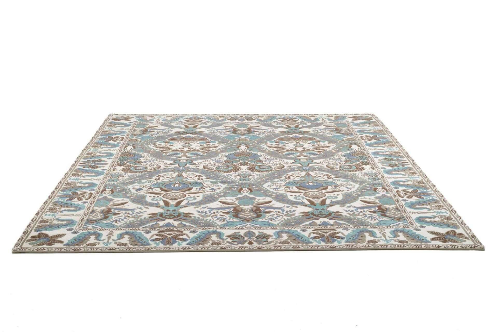 Nepal Teppich Jabu Silk 60 Wolle Seide Design Teppich 245x307cm – Bild 7