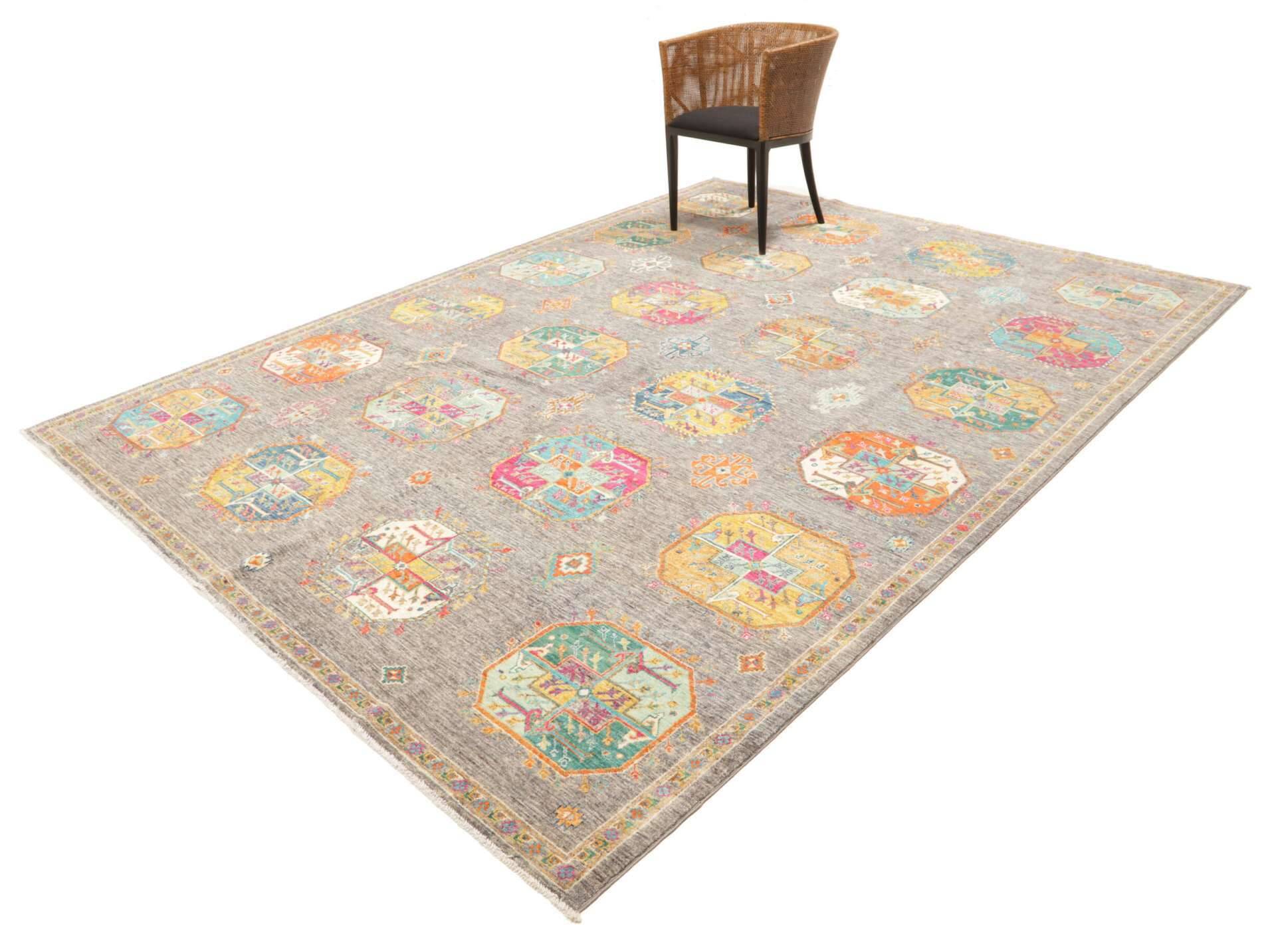 Ziegler Teppich 247x327 cm Orientteppich multi Handgeknüpft Wolle – Bild 5