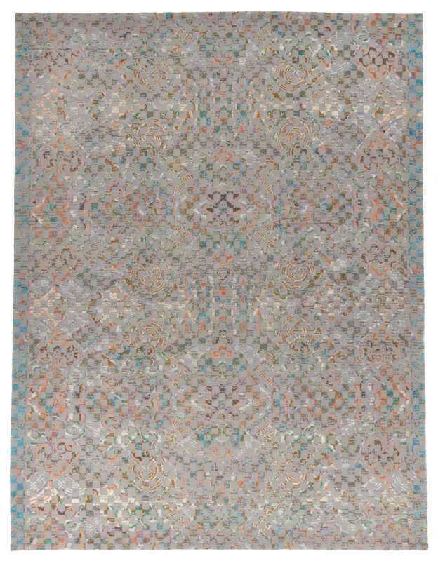 Nepal Teppich Jabu Silk 30 Wolle Seide Design Teppich 244x310cm
