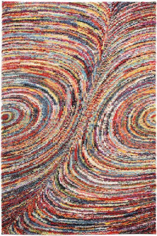 Teppich Sixteen Face Kreismuster Multicolor
