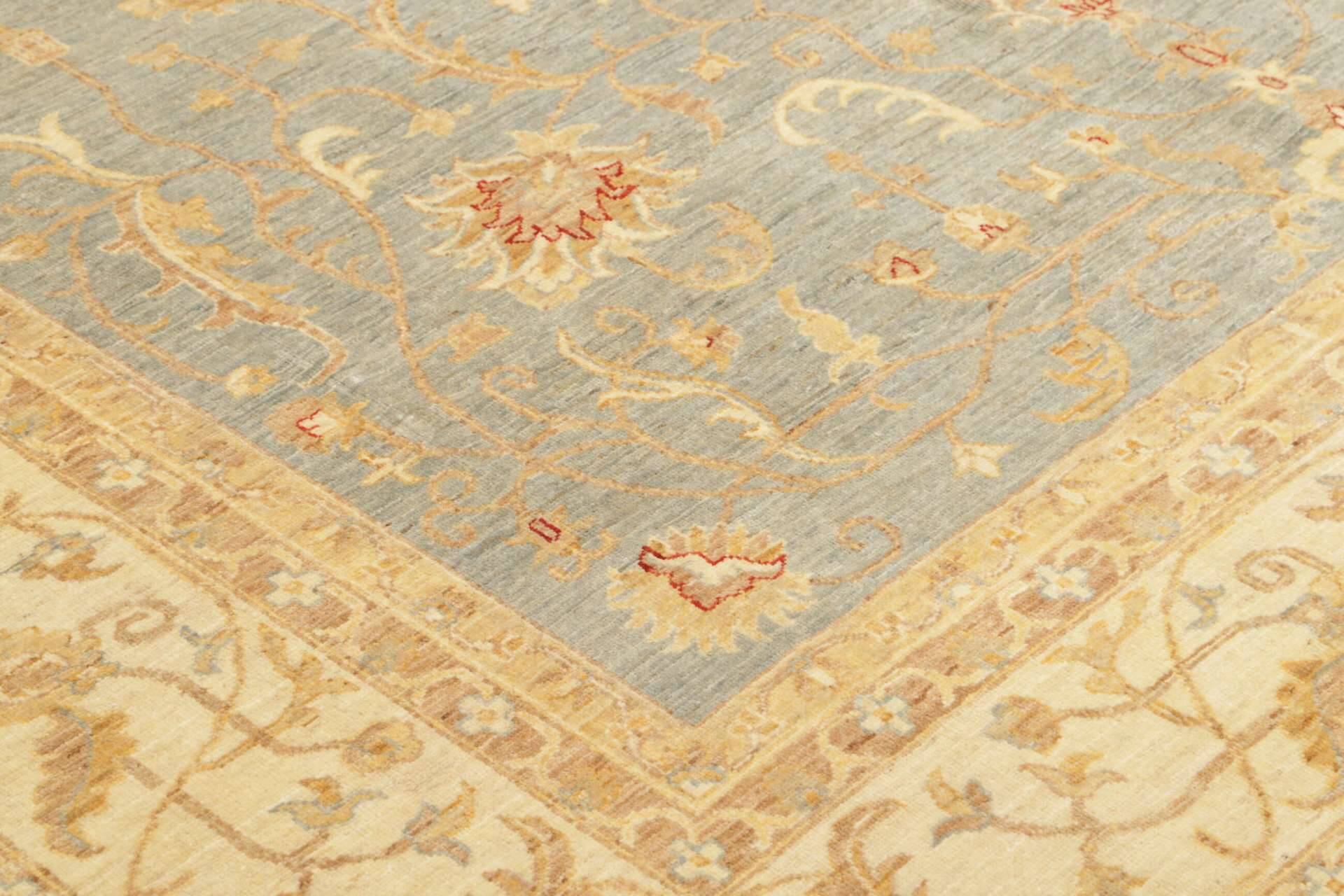 Teppich Ziegler 247 x 290 cm Orientteppich blau - beige Handgeknüpft Schurwolle – Bild 6