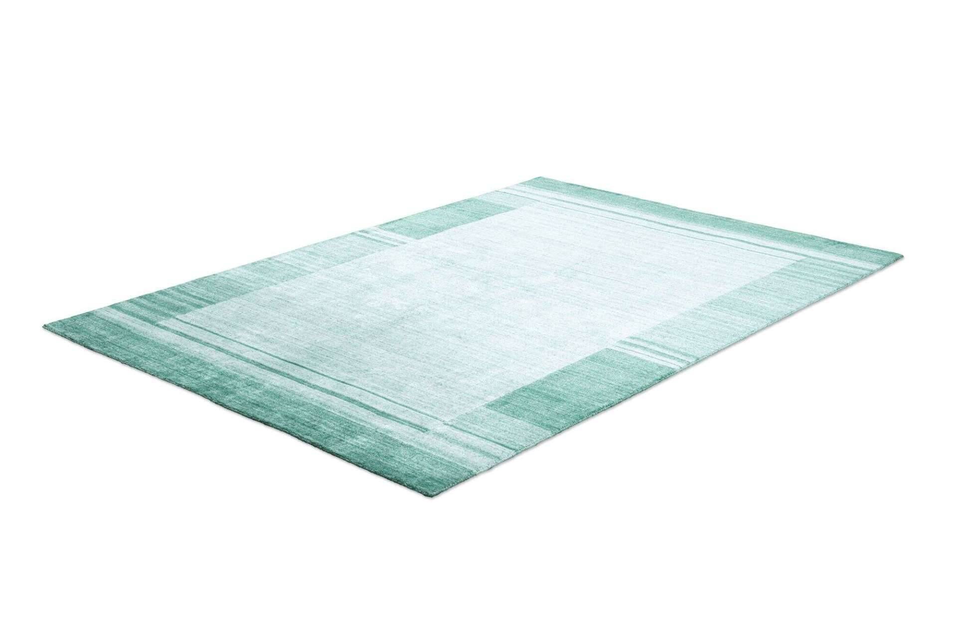 Teppich Modern Nevada Viscose Handgewebt 160x230cm türkis grün – Bild 7
