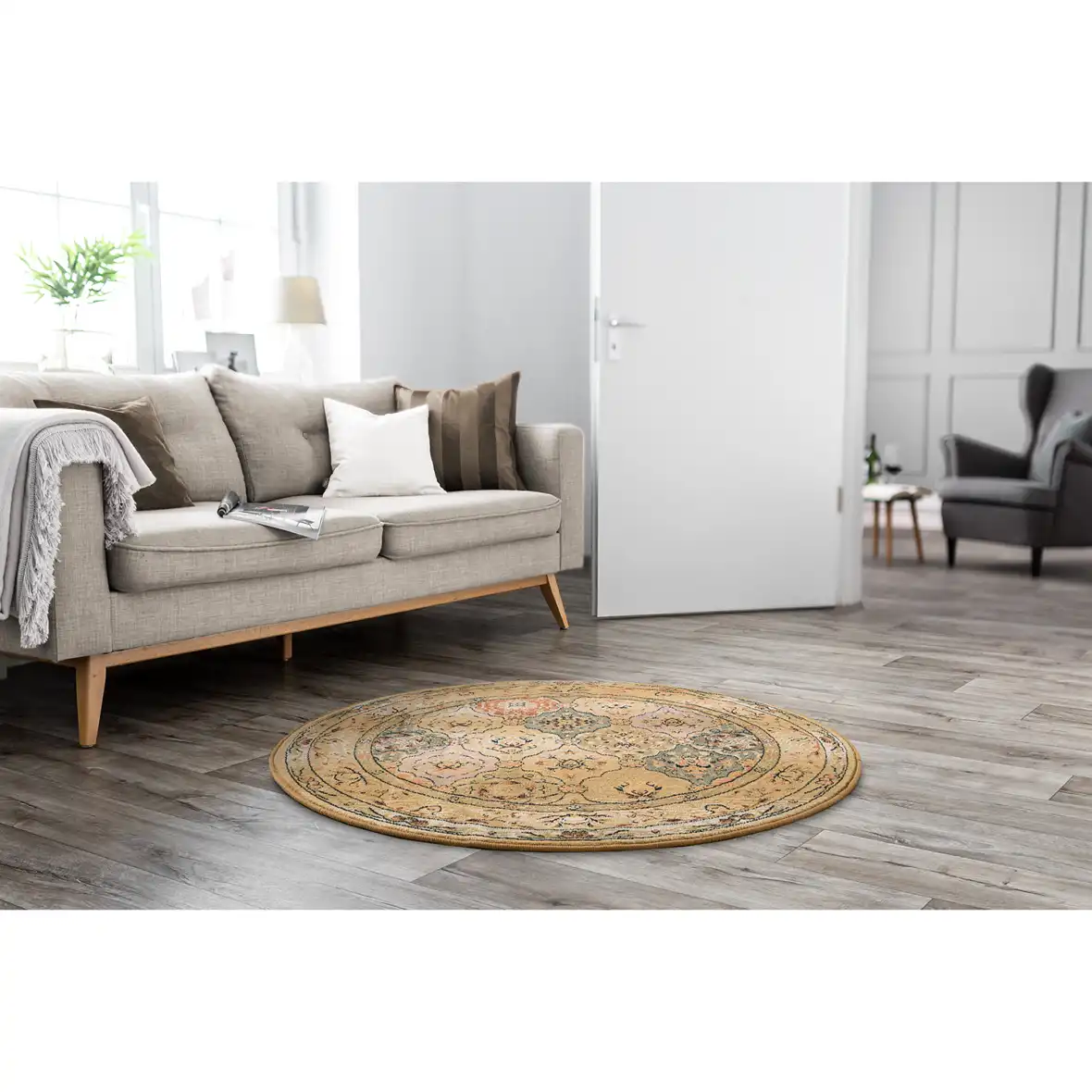 Orientteppich Gabiro 208 Teppich Klassisch Rund – Bild 3