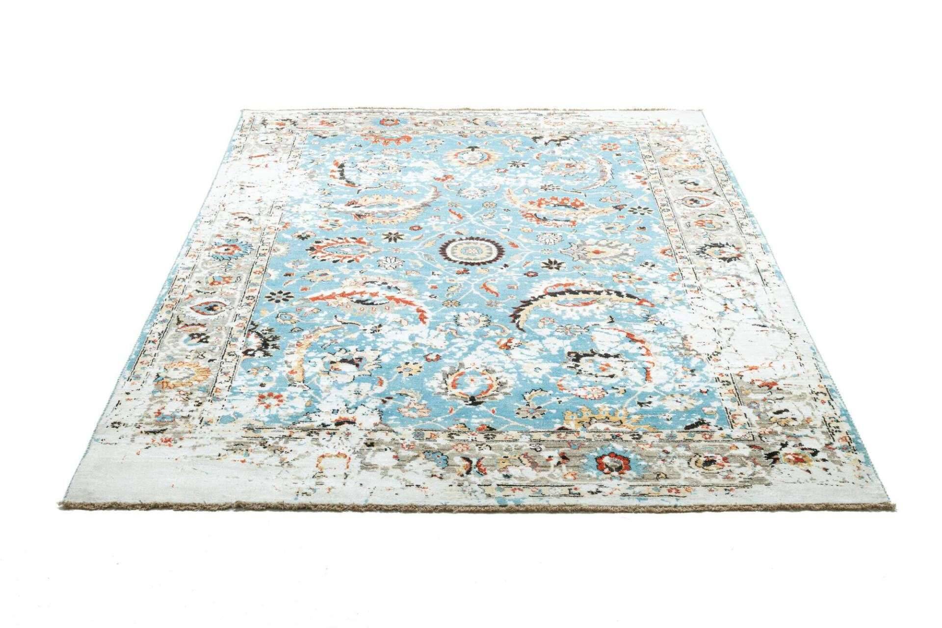 Artemshah Orient Vintage Teppich 182x274 cm türkis bunt – Bild 6