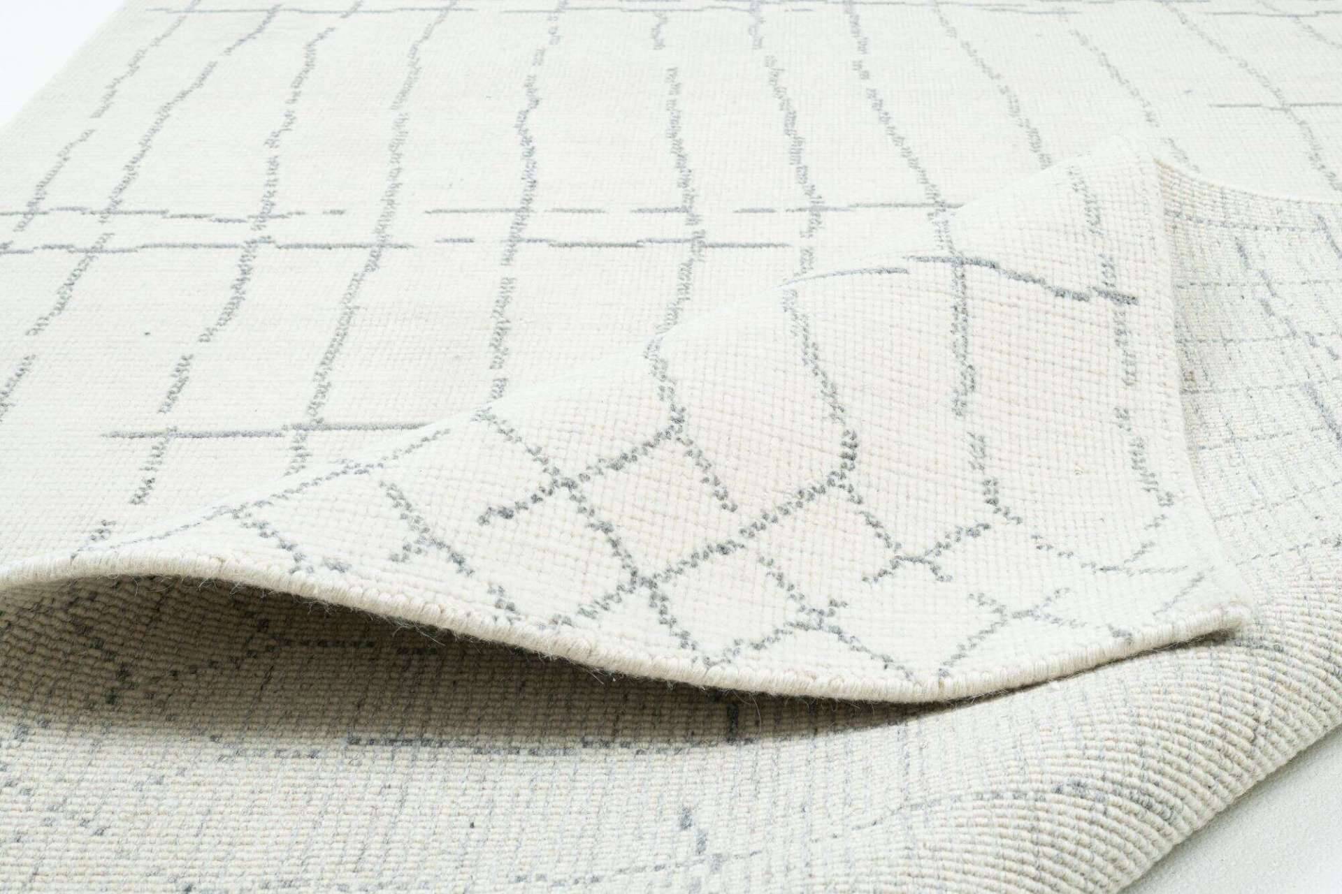 Boho Handwebteppich Zilch 90% Schurwolle Kelim Beige 160x230cm – Bild 5