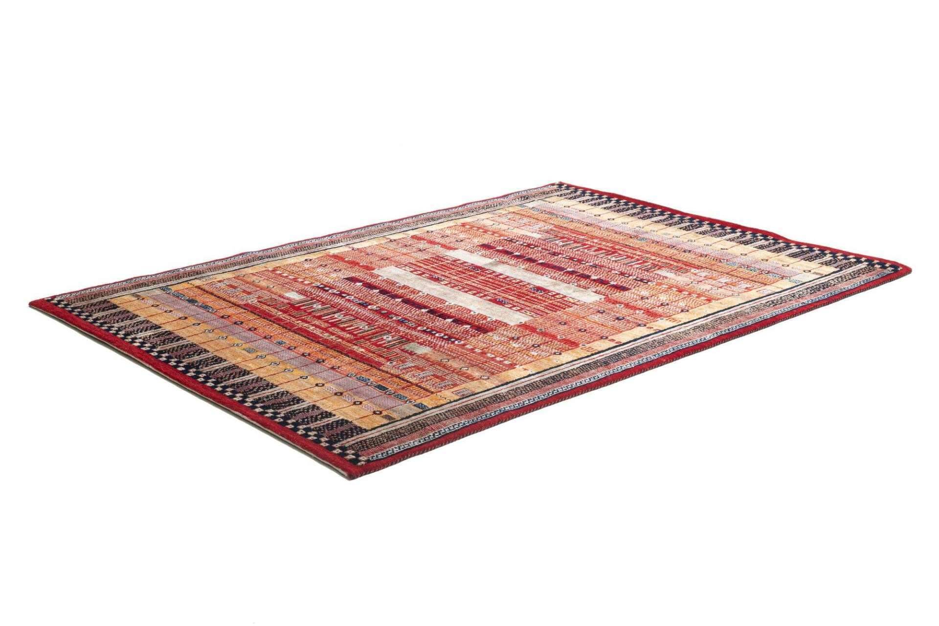 Fars Super Silky 174x241cm rot Design Teppich Handgeknüpft – Bild 3