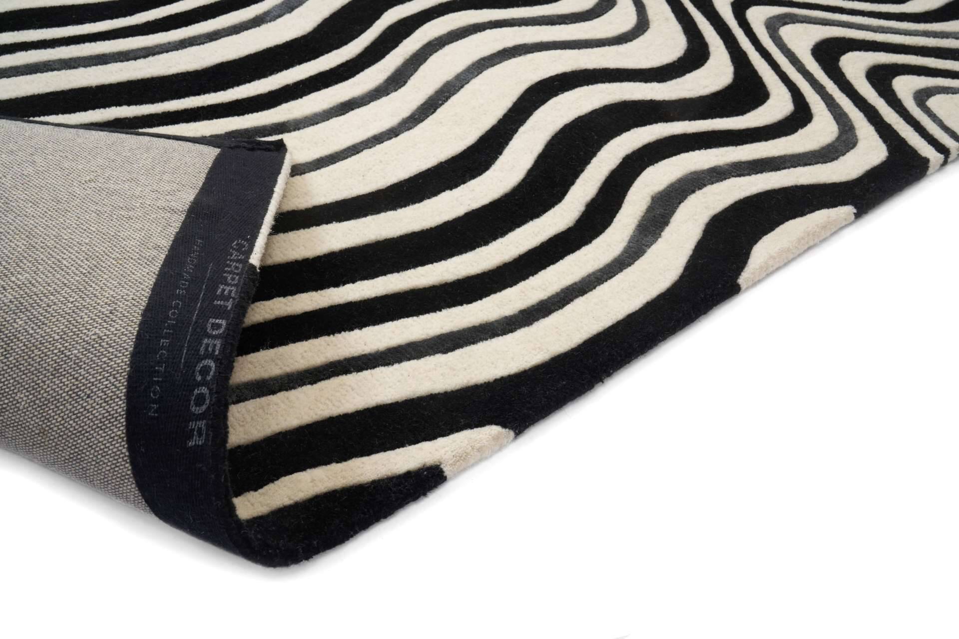 Moderner Teppich DRAFT BLACK – Bild 2