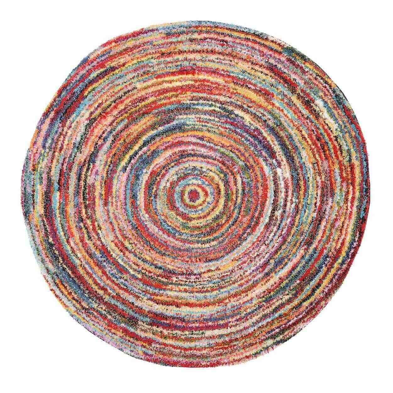 Teppich Sixteen Round Rund Hochflor Teppich – Bild 1