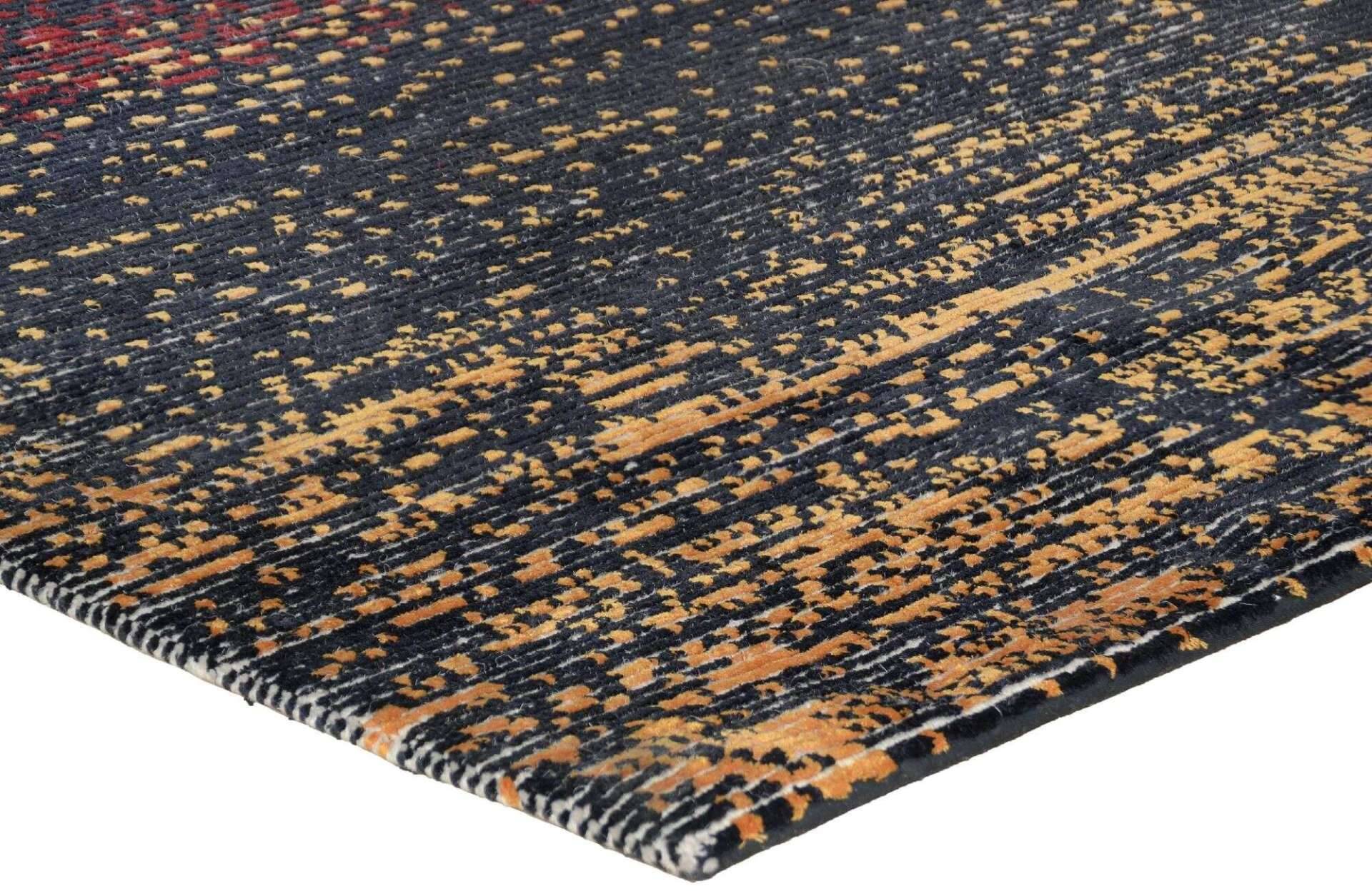 Nepal Teppich Rib Eye Silk 60 Design Seide Wolle 140x200 cm – Bild 2