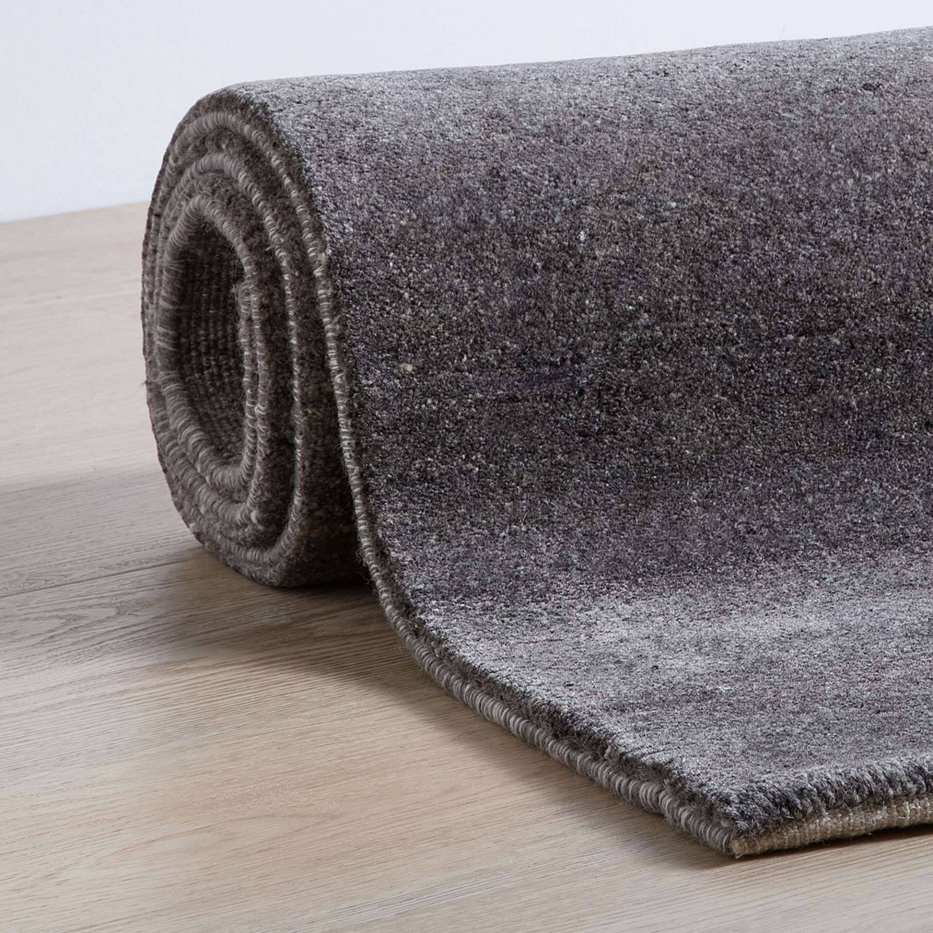 Natur Pur Teppich "Heaven" einfarbig in grau – Bild 2