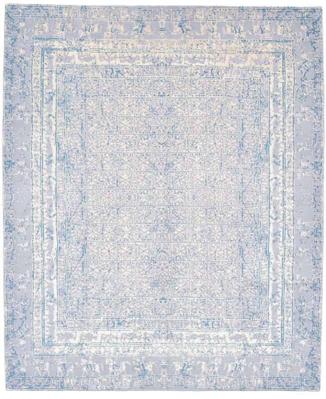 Nepal Teppich Jabu Silk 60 Wolle Seide Design 251x303cm