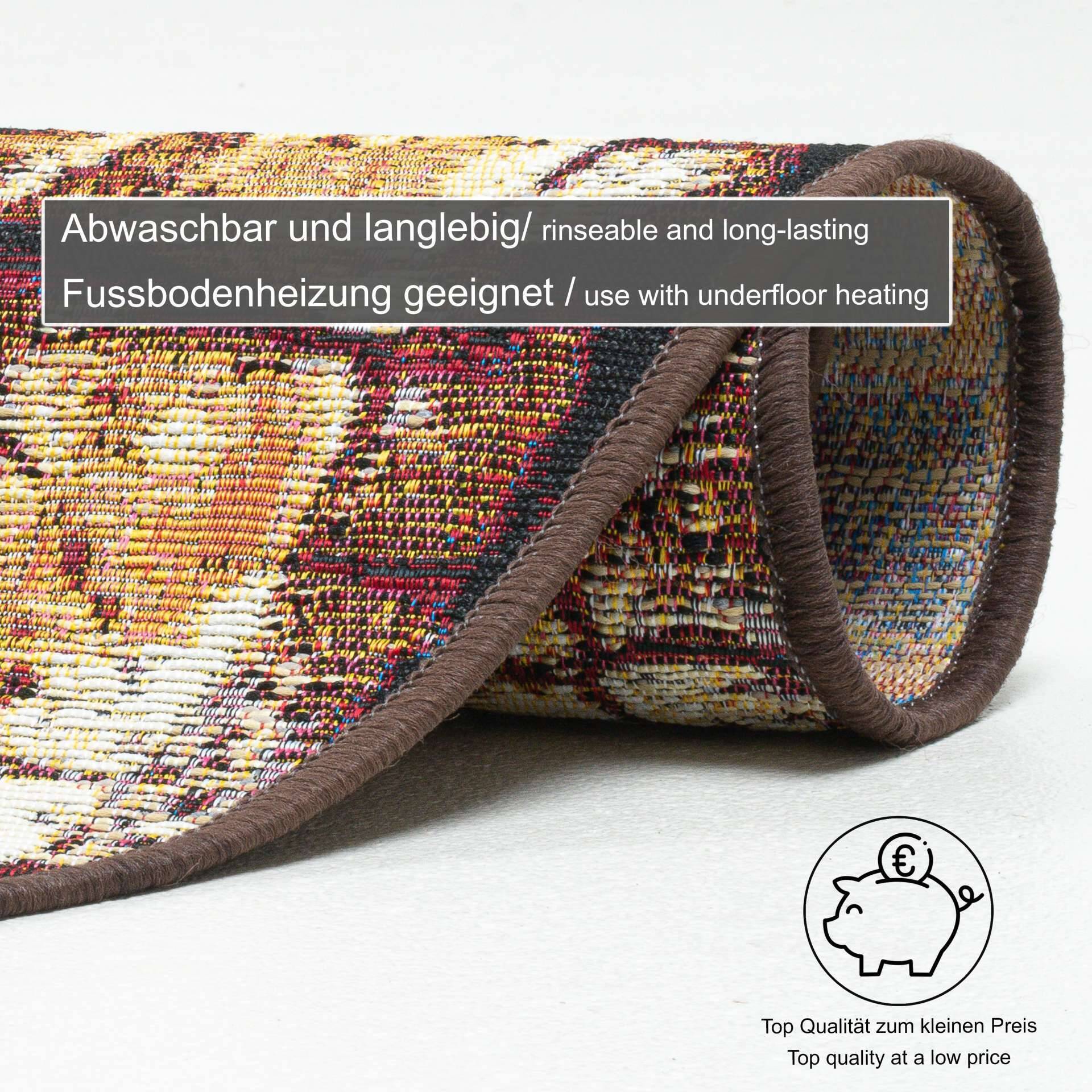 Flachgewebe Aurora GF-095-505 In- und Outdoor Teppich – Bild 5