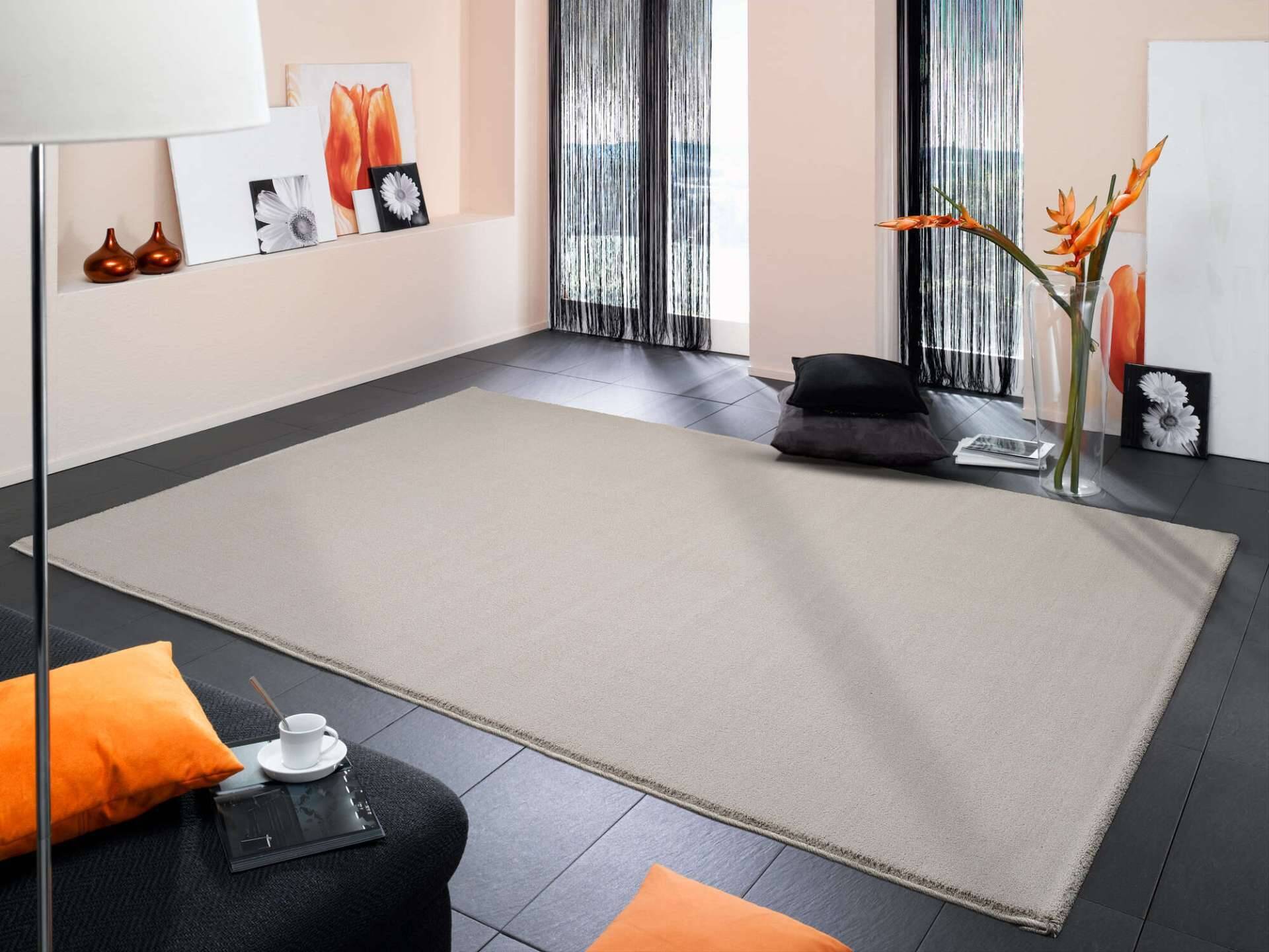 Hochflor Teppich Melira Shaggy Einfarbig – Bild 4