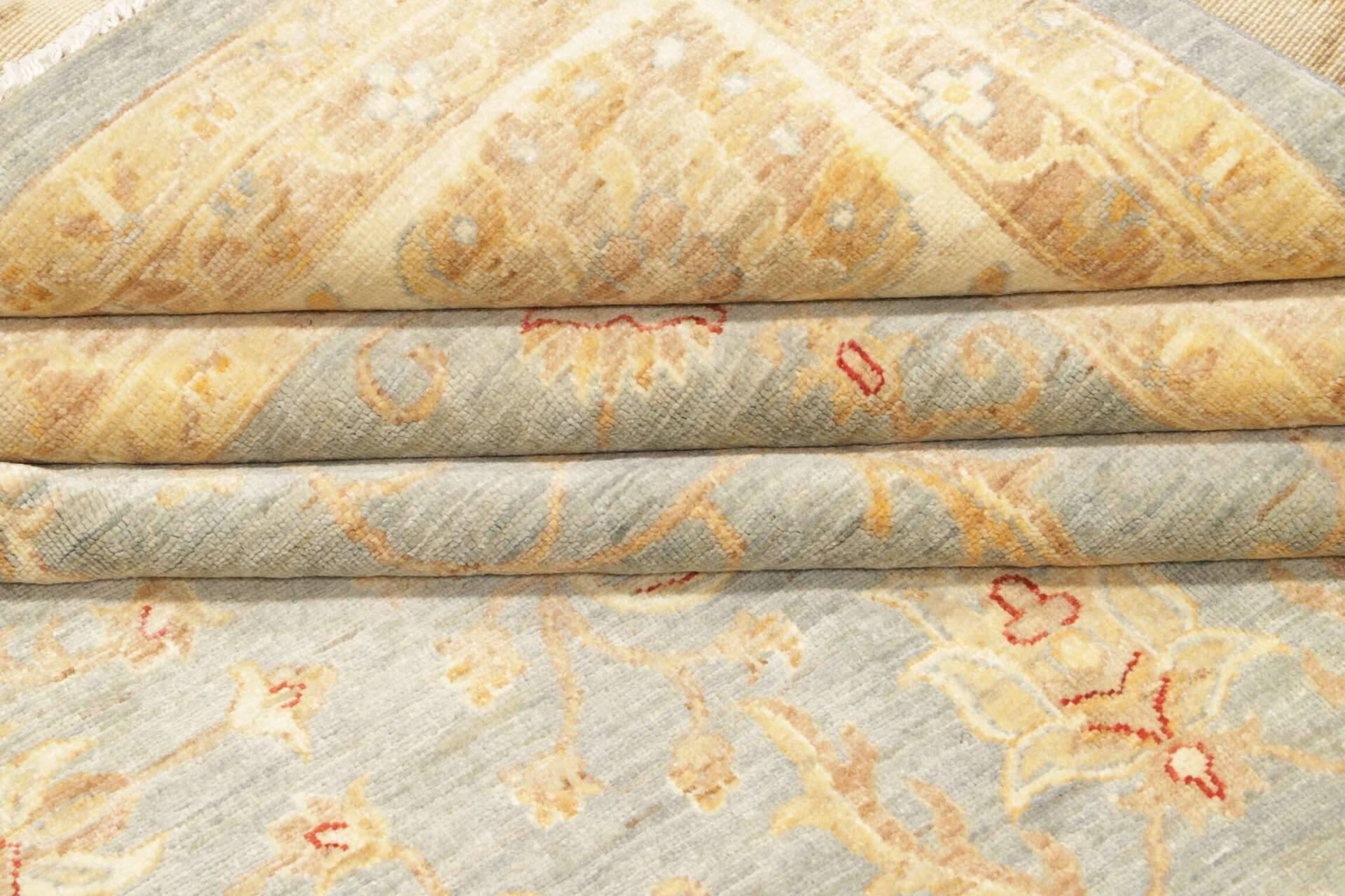 Teppich Ziegler 247 x 290 cm Orientteppich blau - beige Handgeknüpft Schurwolle – Bild 5
