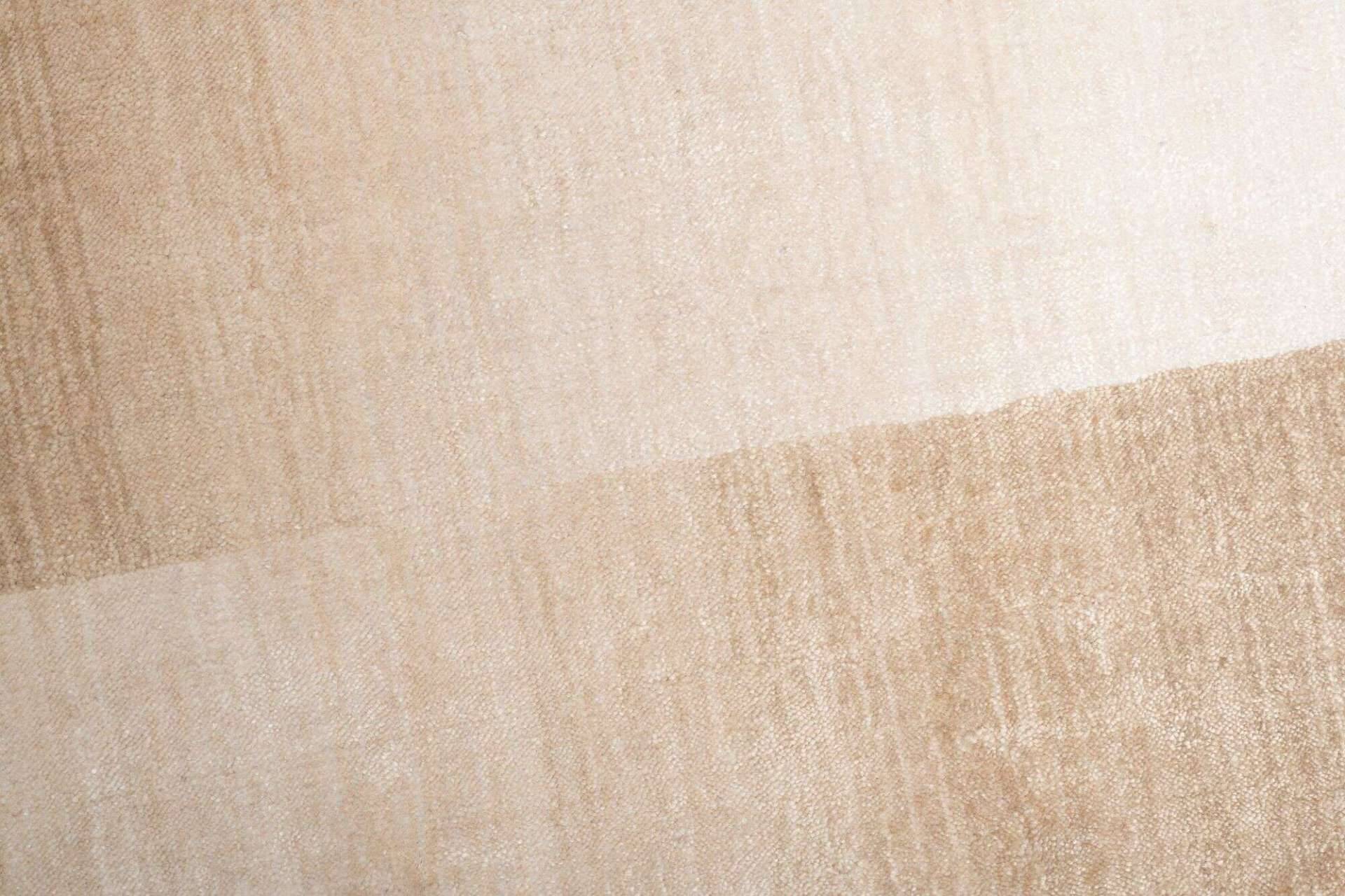 Design Teppich 160x230cm Palmyra Handgearbeitet Viskose beige – Bild 3