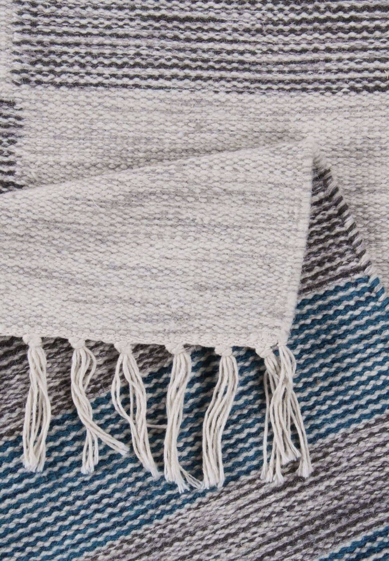 Kelim Teppich Modern Handgewebt Naturteppich – Bild 5