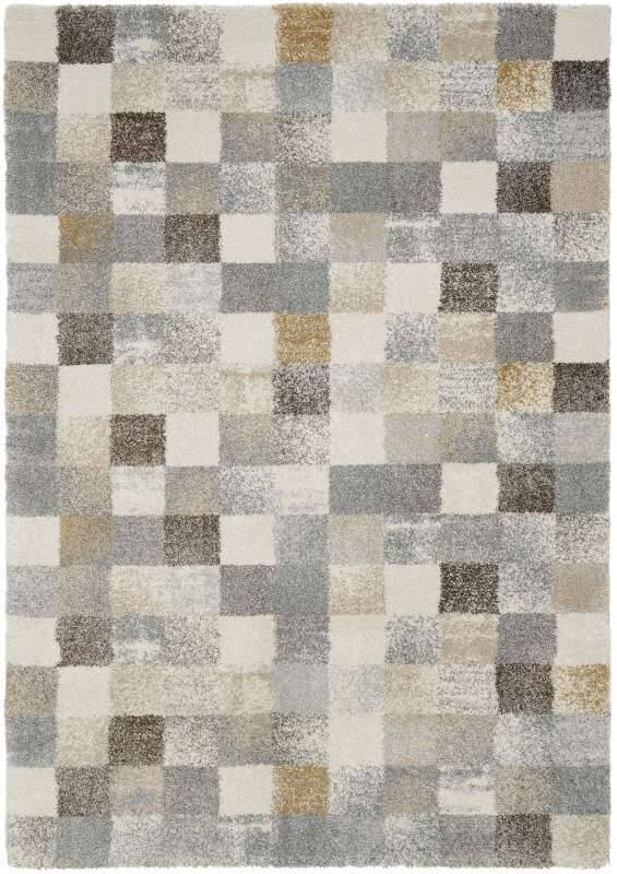 New Villa Squares Teppich Modern Hochflor