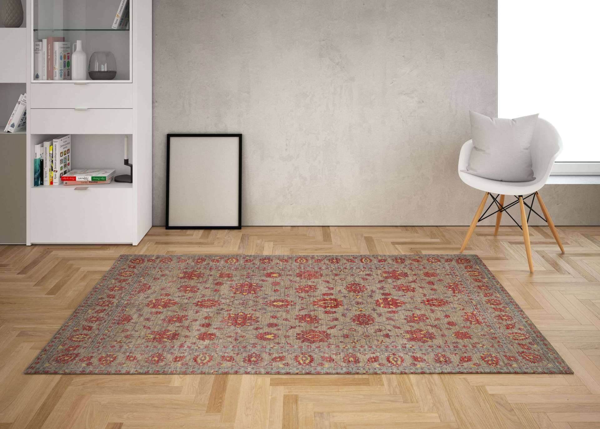 Ziegler Teppich 250x346 cm Orientteppich braun Handgeknüpft Wolle – Bild 6
