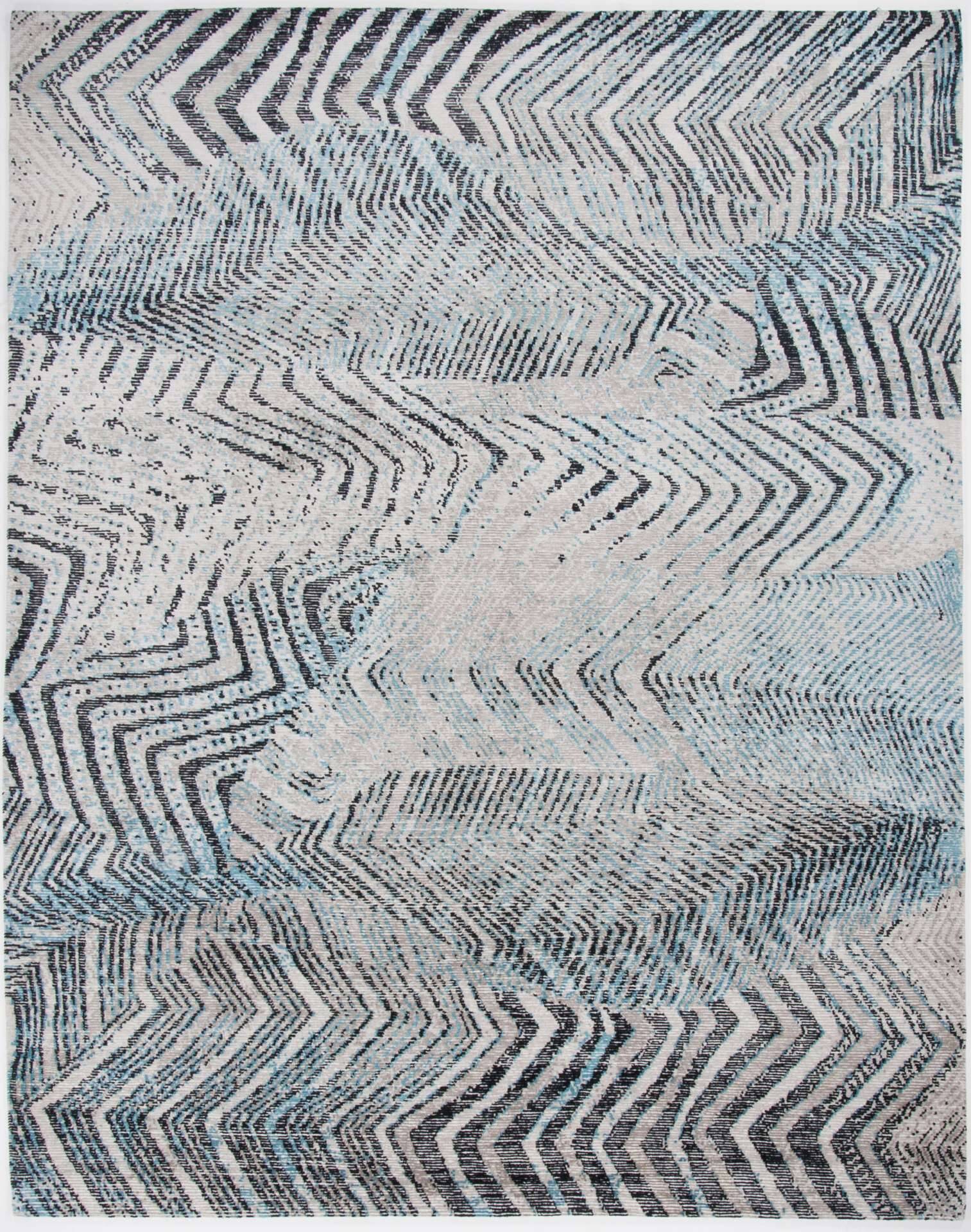 Nepal Teppich Rib Eye Silk 60 Wolle Seide Design Unikat 249x308cm – Bild 1