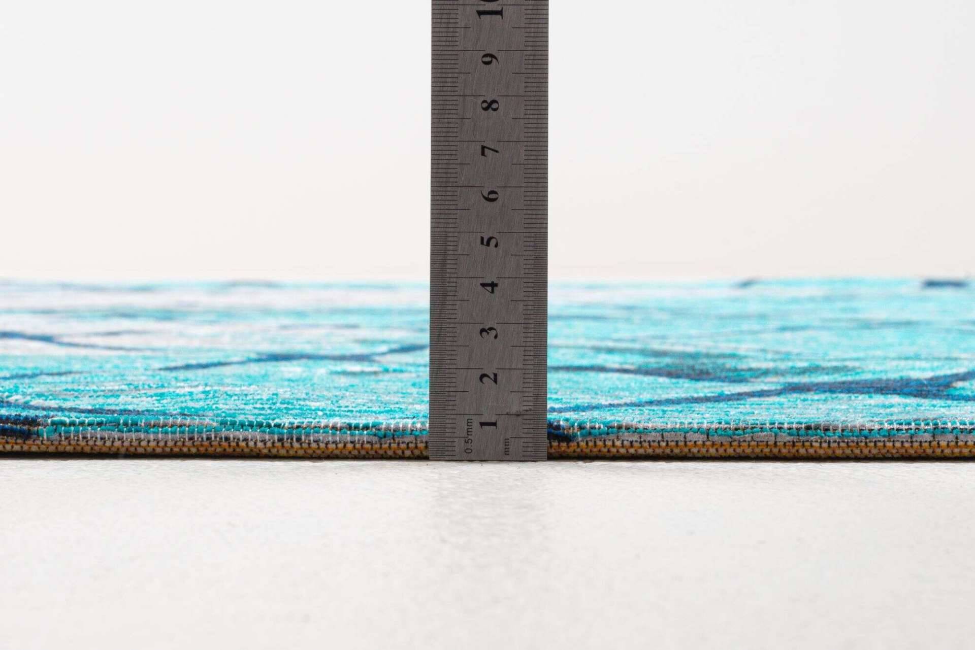 Sansibar Flachgewebe Design Teppich Keitum Rund – Bild 13