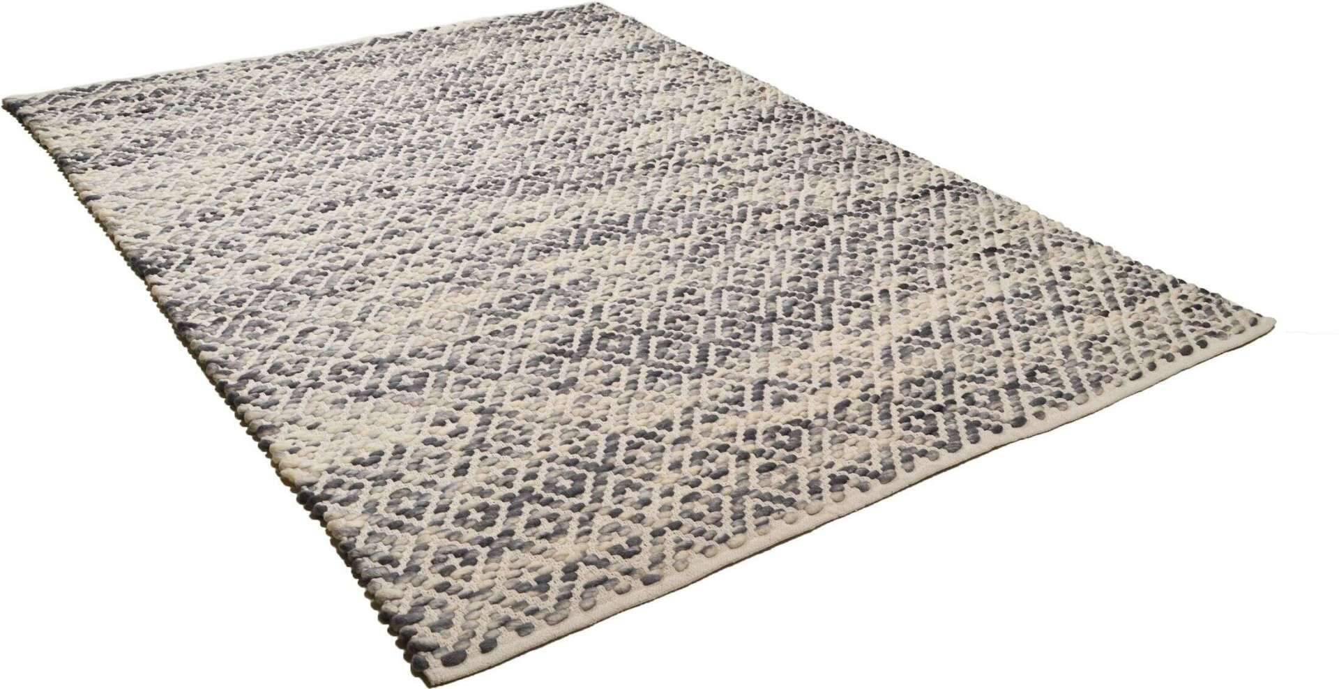 Smooth Comfort Diamond Handwebteppich grau – Bild 2