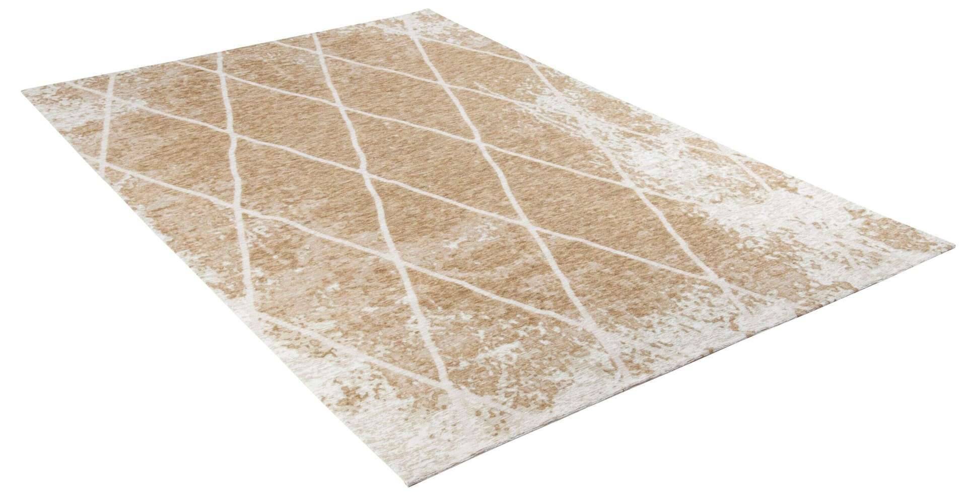 Teppich Fine Lines gold Flachgewebe Flurteppich – Bild 3