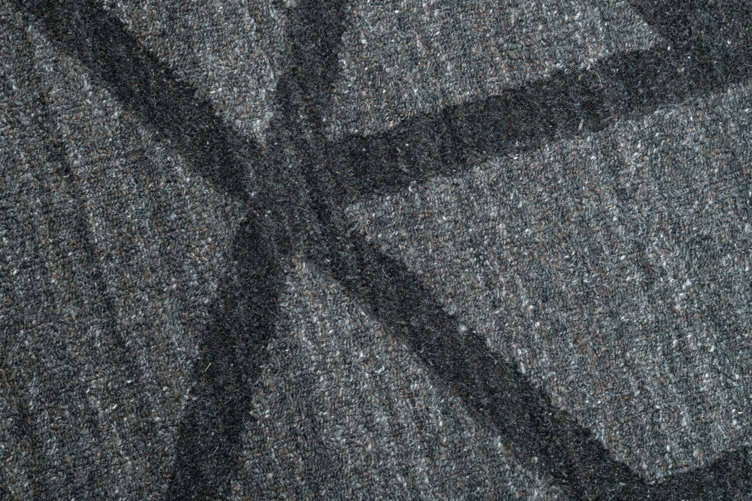 Vico Design Teppich Viskose Schurwolle grey 160x230cm – Bild 2