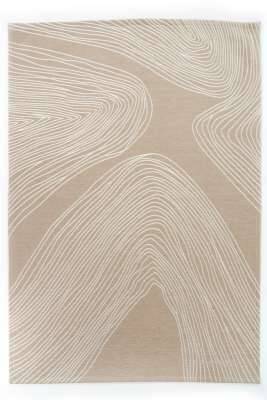 Moderner Teppich ETNA BEIGE - Waschbarer Teppich