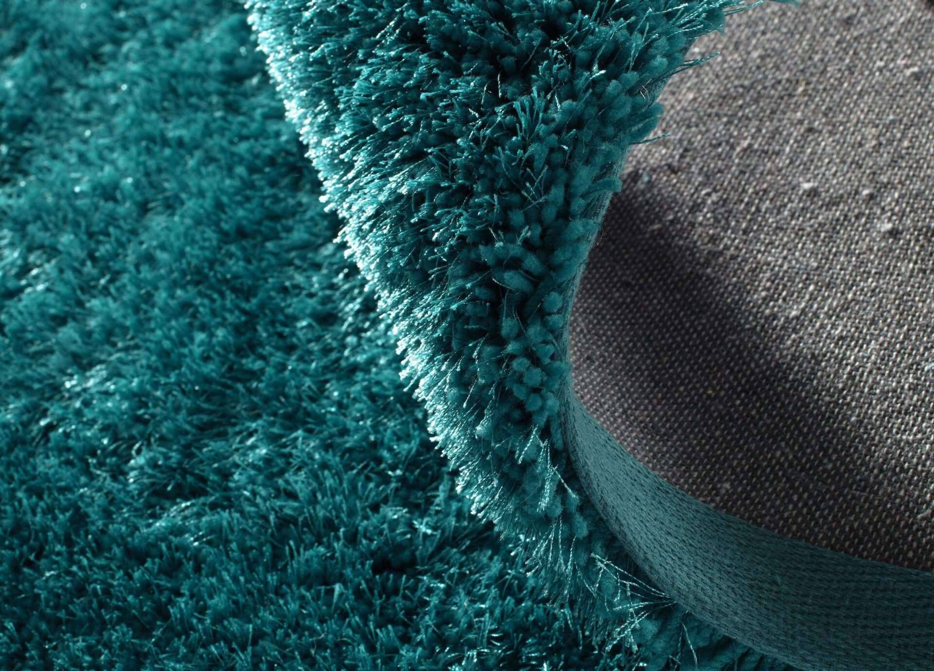 Soft uni türkis Kuschelteppich Teppich Uni – Bild 2