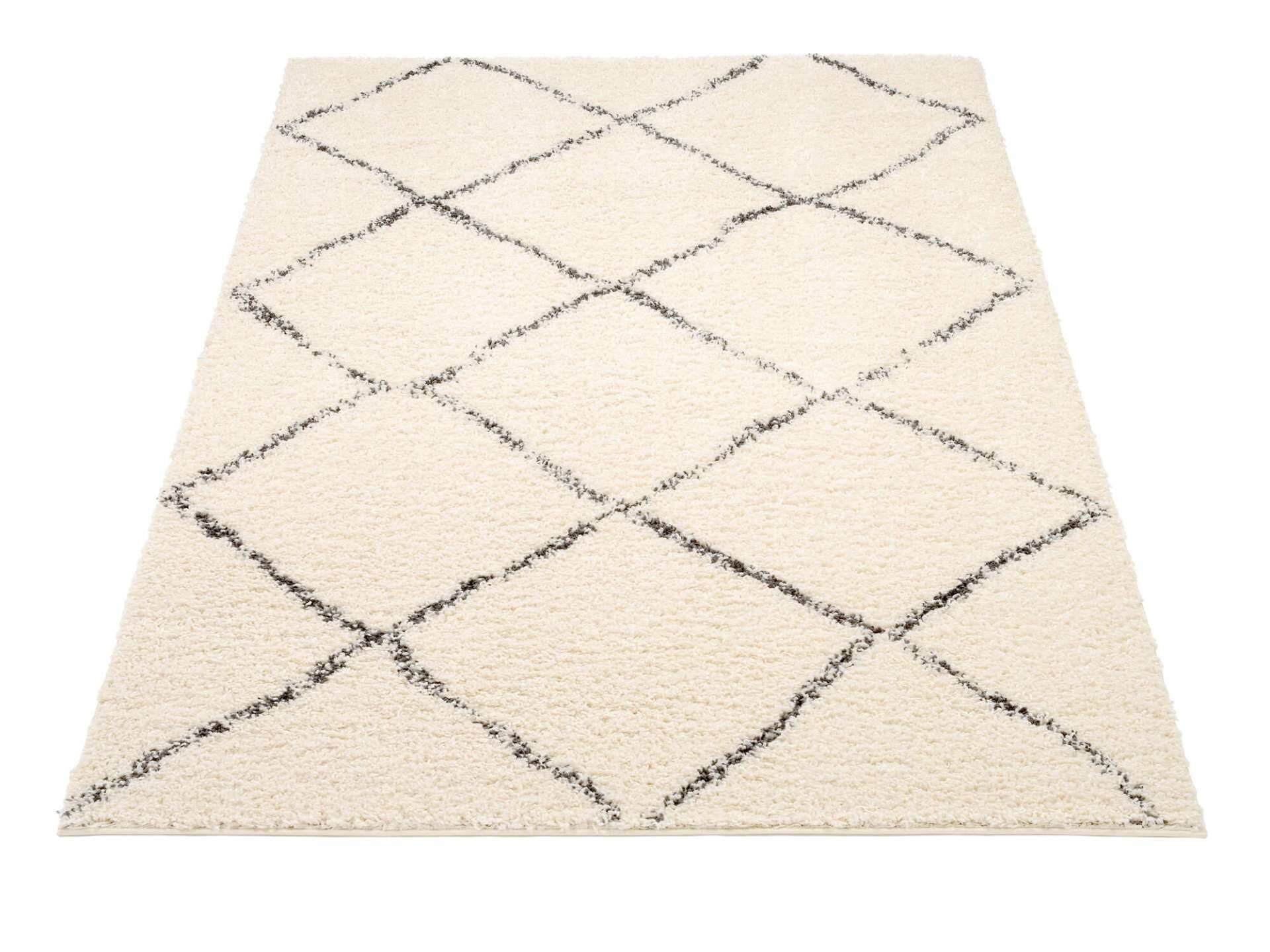 Stockholm Teppich Modern Boho Hochflor – Bild 2