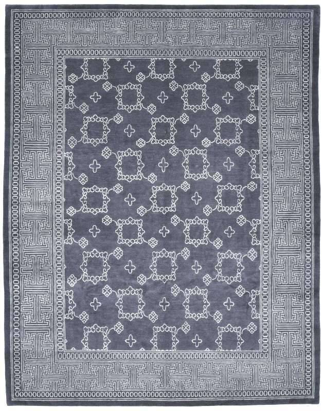 Nepal Teppich Jabu Silk 60 Wolle Seide Design Teppich 245x317cm